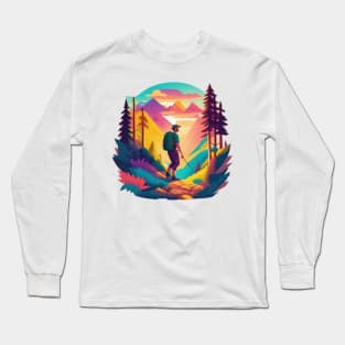 hiking in the mountains Long Sleeve T-Shirt